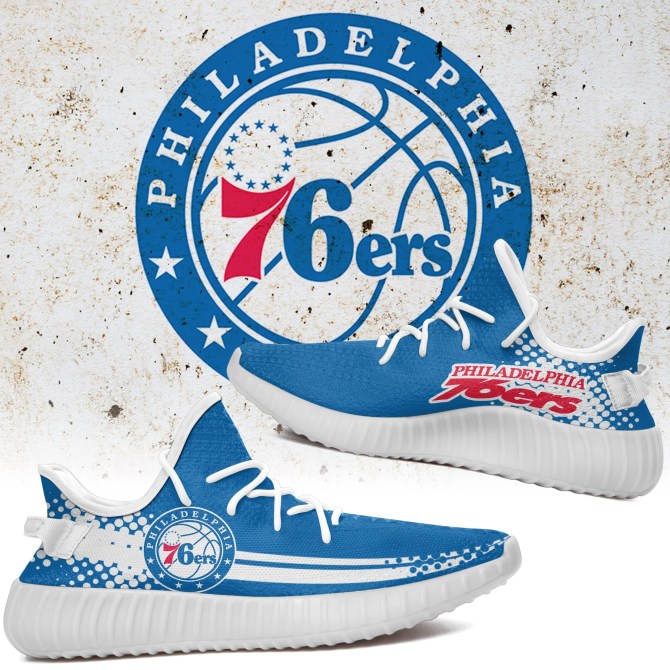 JWFancy Philadelphia 76ers Yeezy Boost Shoes For Men And Women
