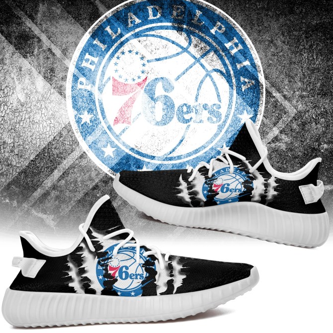 JWFancy Philadelphia 76ers Yeezy Boost Shoes For Men And Women