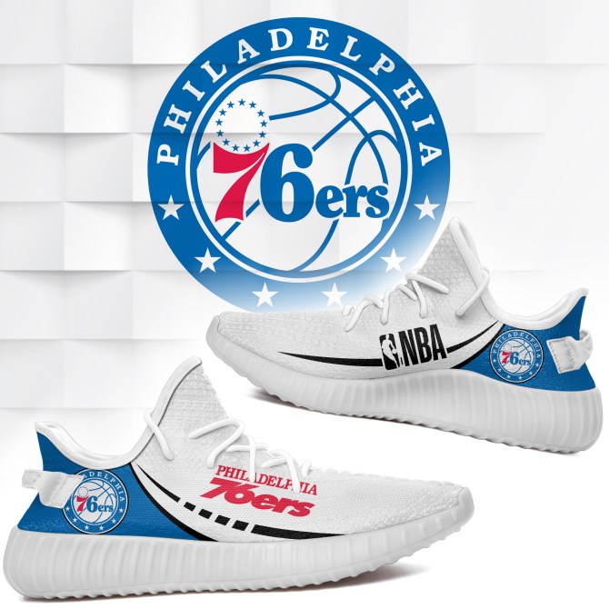 JWFancy Philadelphia 76ers Yeezy Boost Shoes For Men And Women