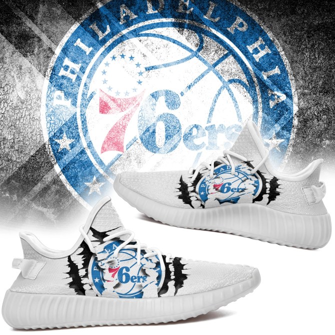 JWFancy Philadelphia 76ers Yeezy Boost Shoes For Men And Women