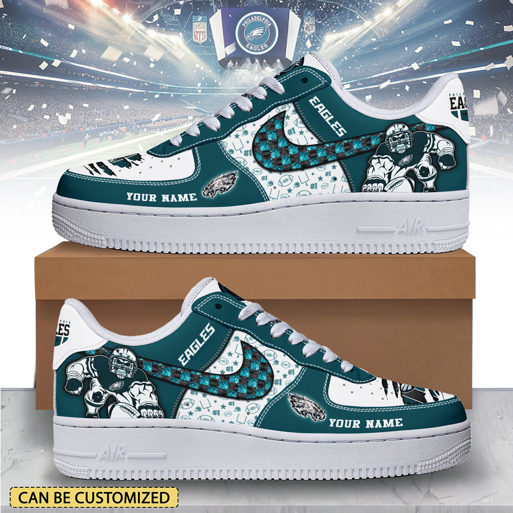 JWFancy Philadelphia Eagles Air Low-Top Sneakers Shoes For Men And Women