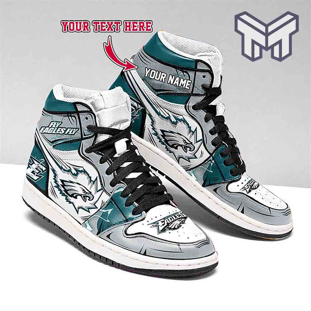 JWFancy Philadelphia Eagles AJ1 High Sneakers Shoes For Men And Women