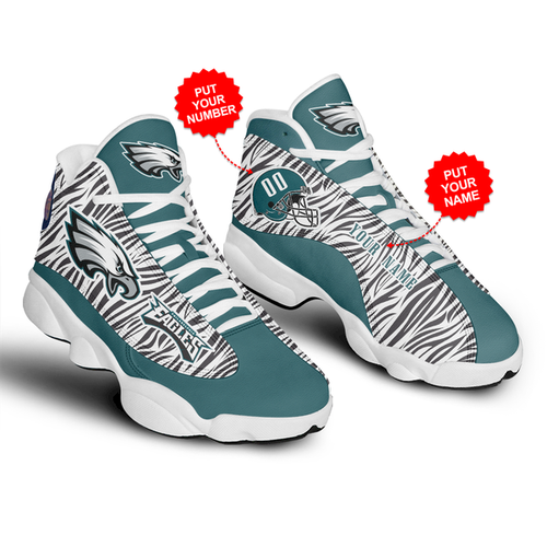 JWFancy Philadelphia Eagles AJ13 Sneakers Shoes For Men And Women