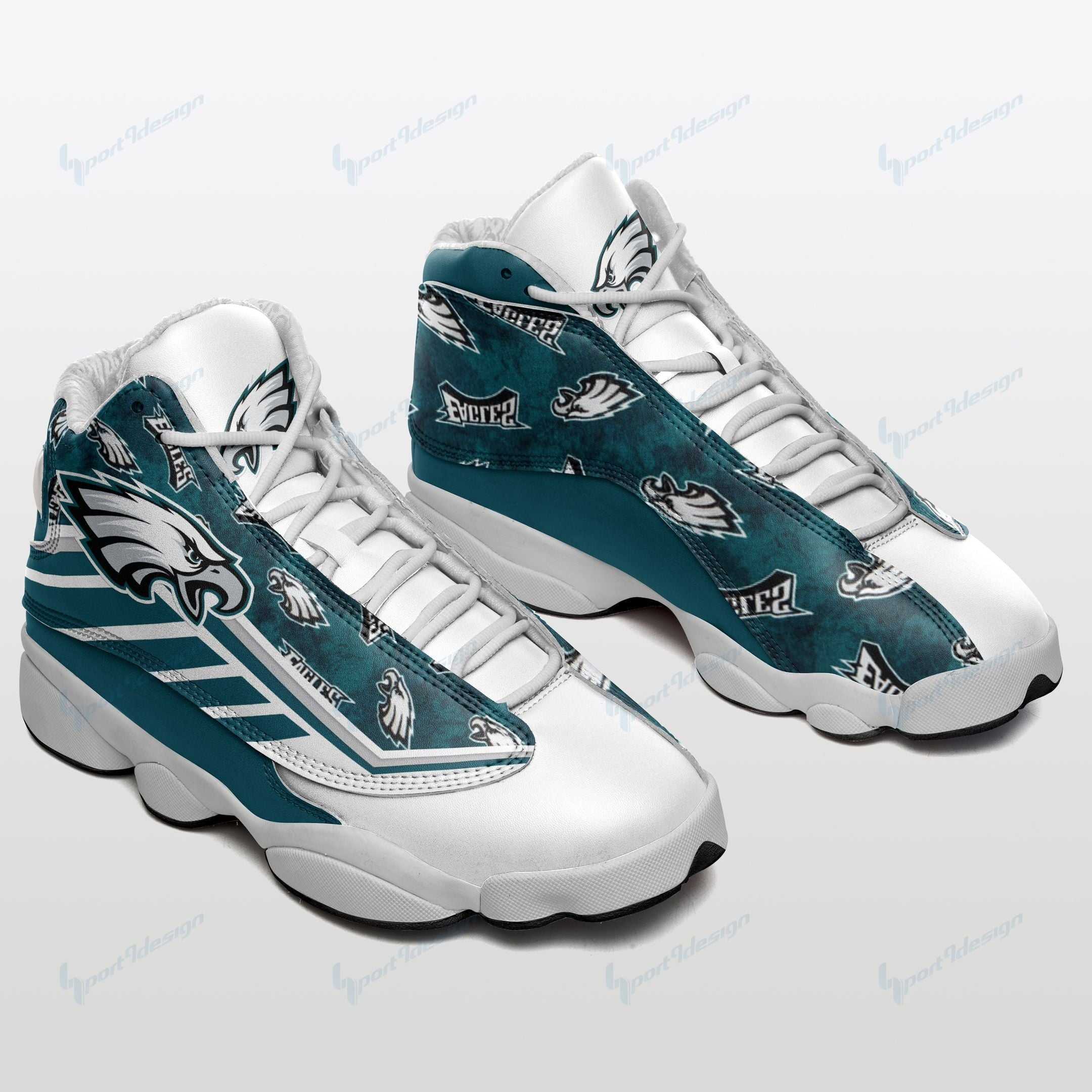 JWFancy Philadelphia Eagles AJ13 Sneakers Shoes For Men And Women