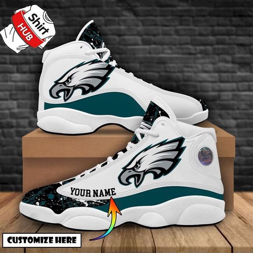 JWFancy Philadelphia Eagles AJ13 Sneakers Shoes For Men And Women