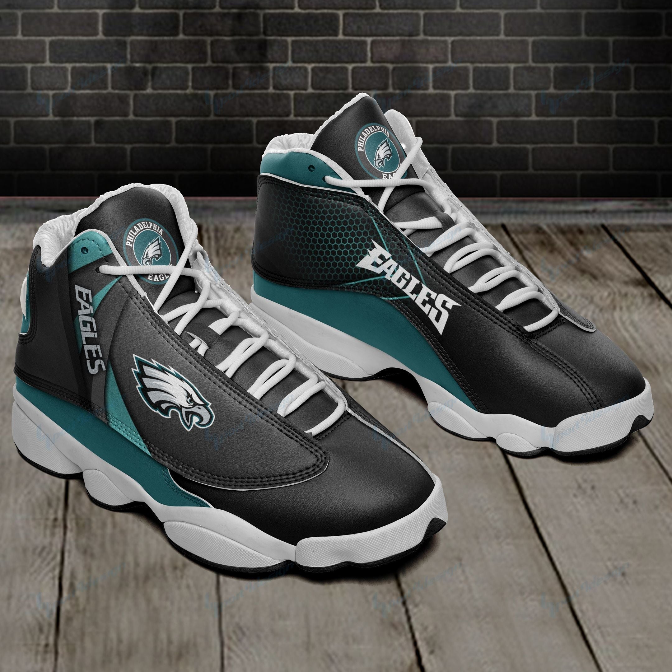 JWFancy Philadelphia Eagles AJ13 Sneakers Shoes For Men And Women