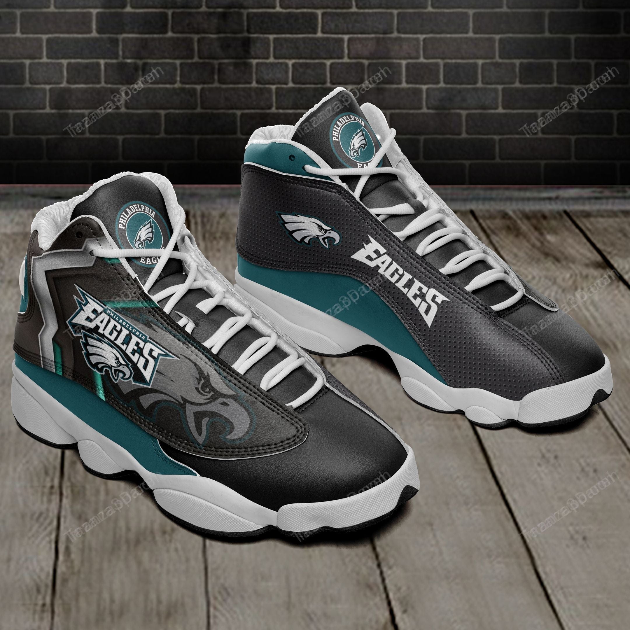 JWFancy Philadelphia Eagles AJ13 Sneakers Shoes For Men And Women