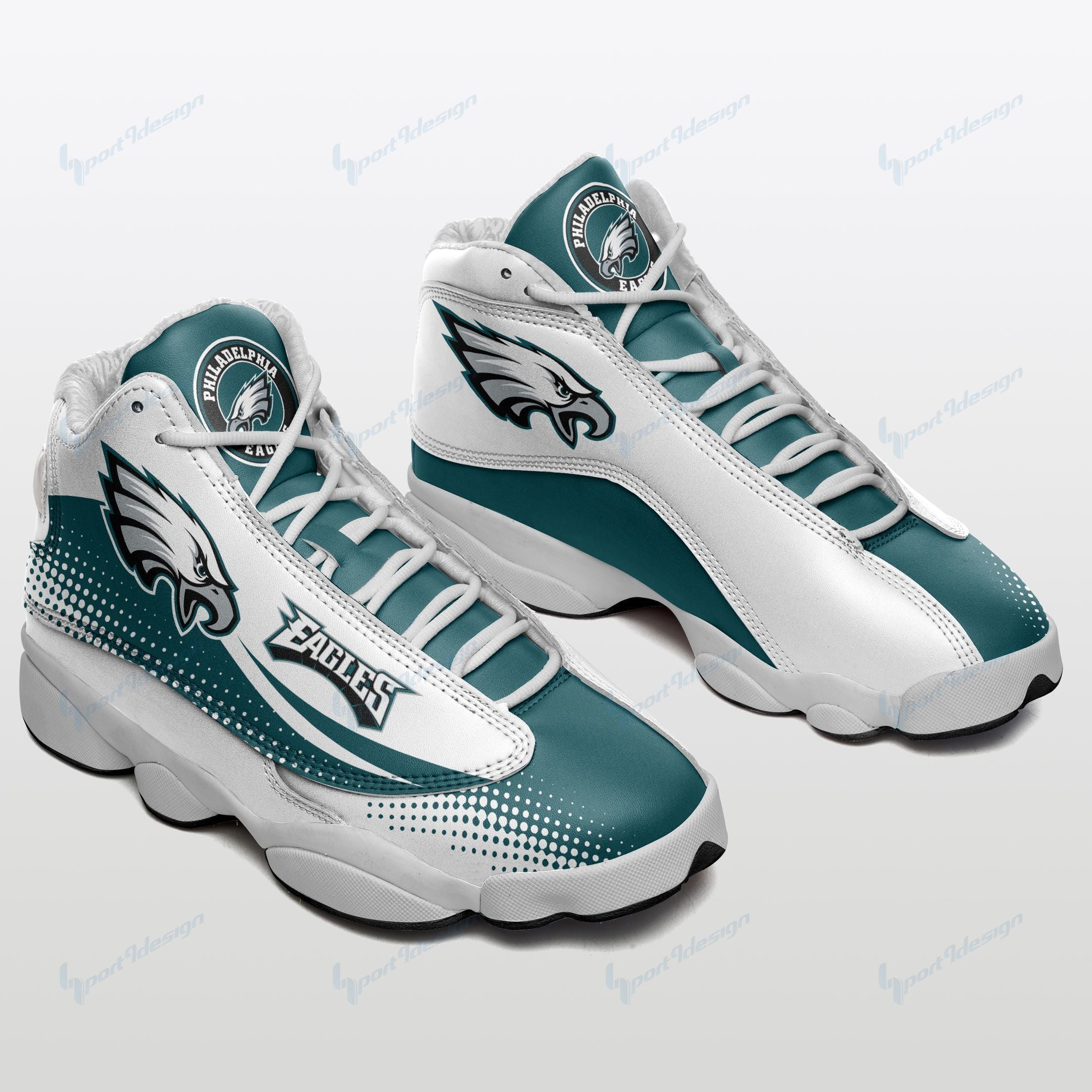 JWFancy Philadelphia Eagles AJ13 Sneakers Shoes For Men And Women