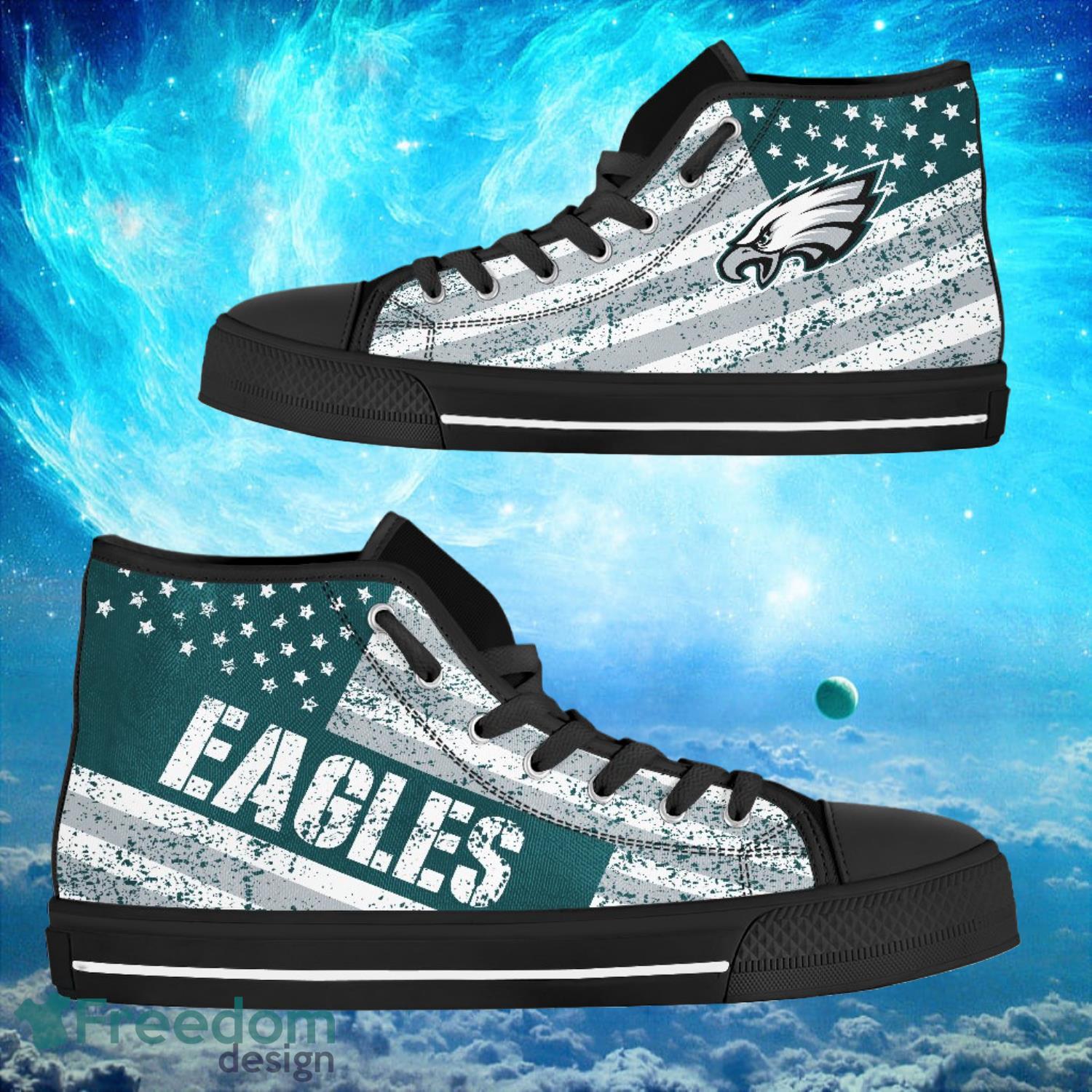 JWFancy Philadelphia Eagles High Top Canvas Sneakers Shoes For Men And Women