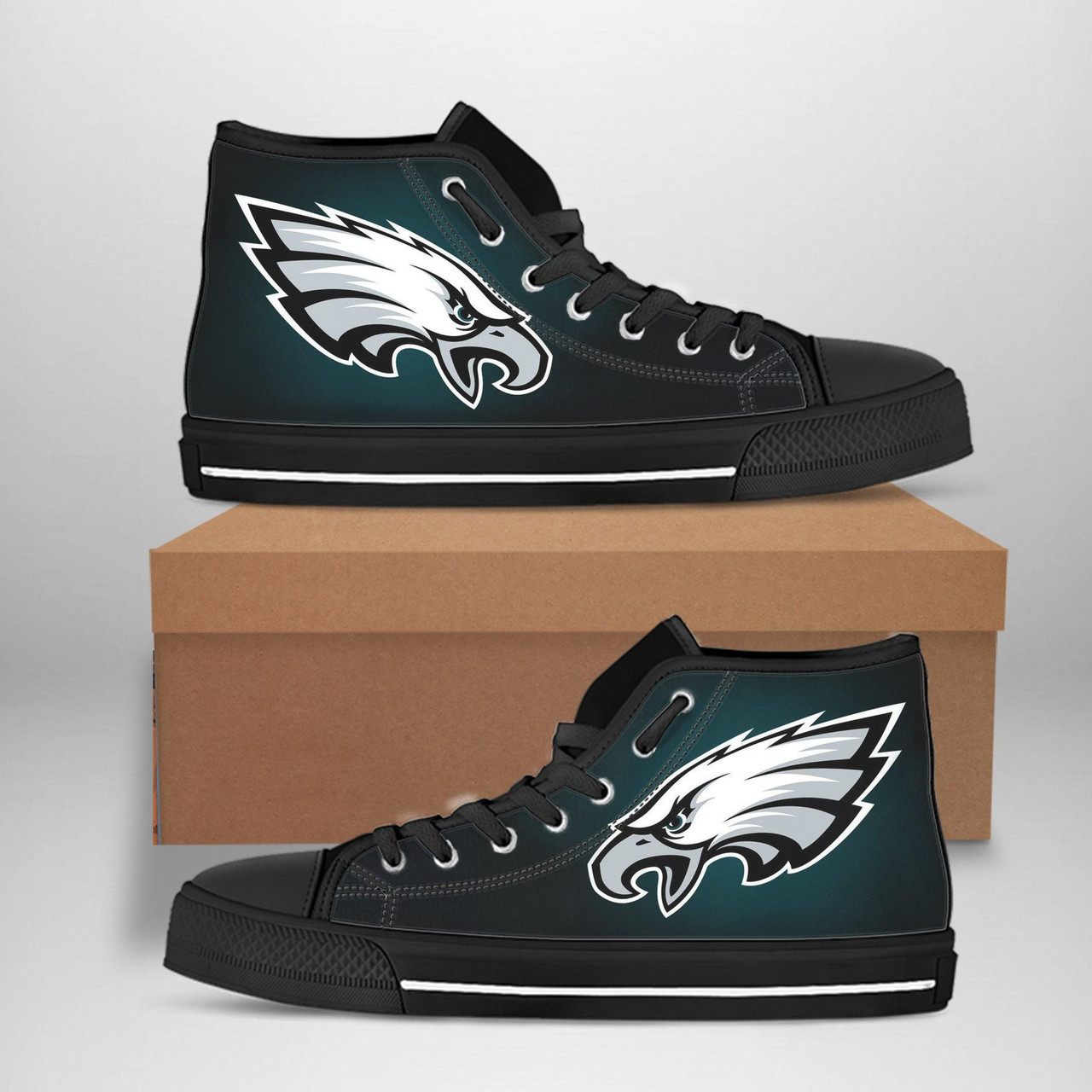 JWFancy Philadelphia Eagles High Top Canvas Sneakers Shoes For Men And Women