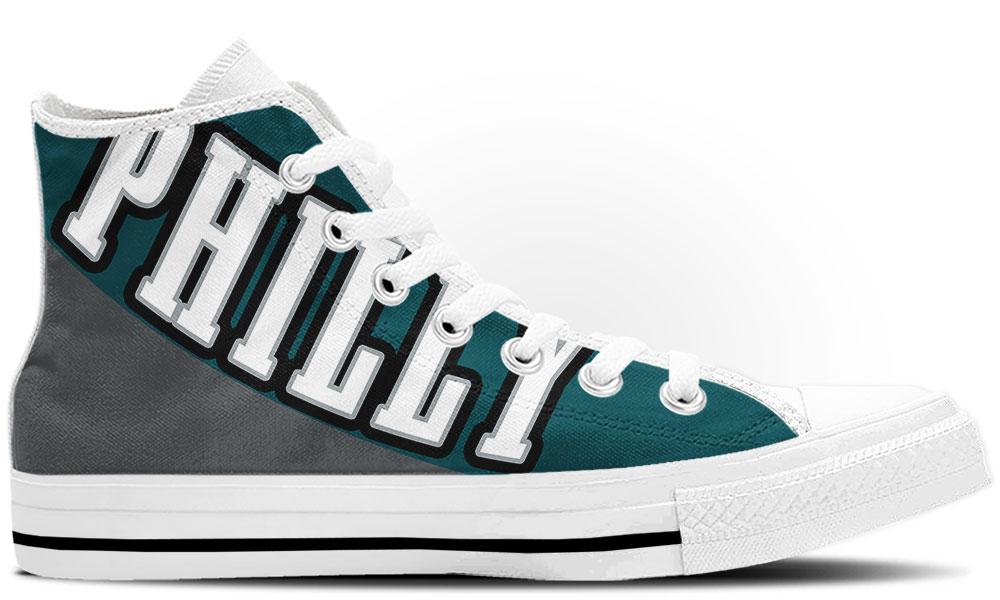 JWFancy Philadelphia Eagles High Top Canvas Sneakers Shoes For Men And Women