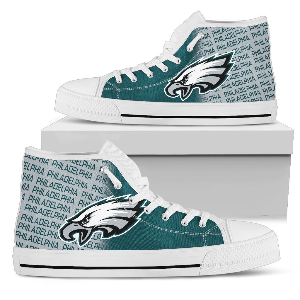 JWFancy Philadelphia Eagles High Top Canvas Sneakers Shoes For Men And Women