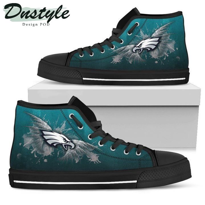 JWFancy Philadelphia Eagles High Top Canvas Sneakers Shoes For Men And Women