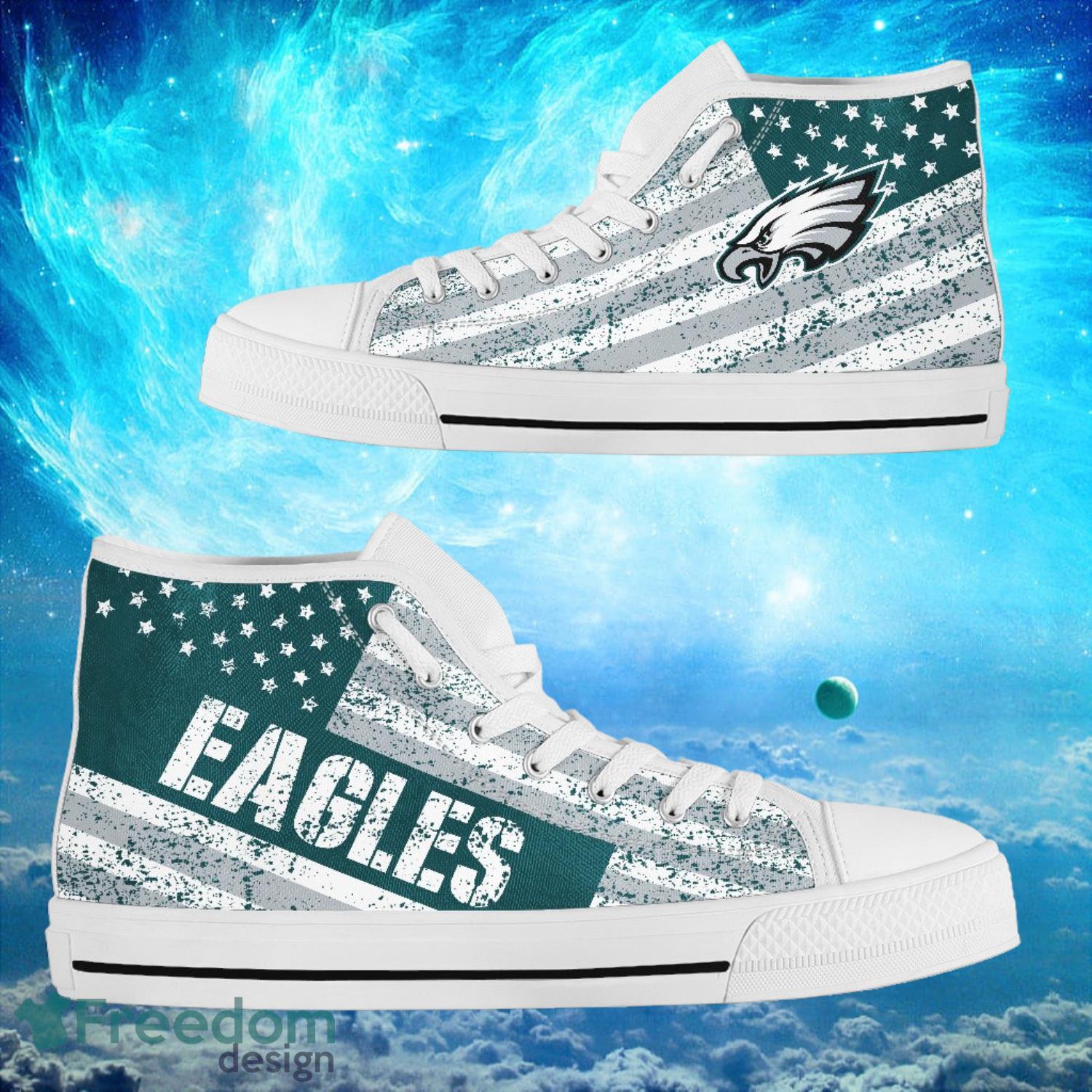 JWFancy Philadelphia Eagles High Top Canvas Sneakers Shoes For Men And Women