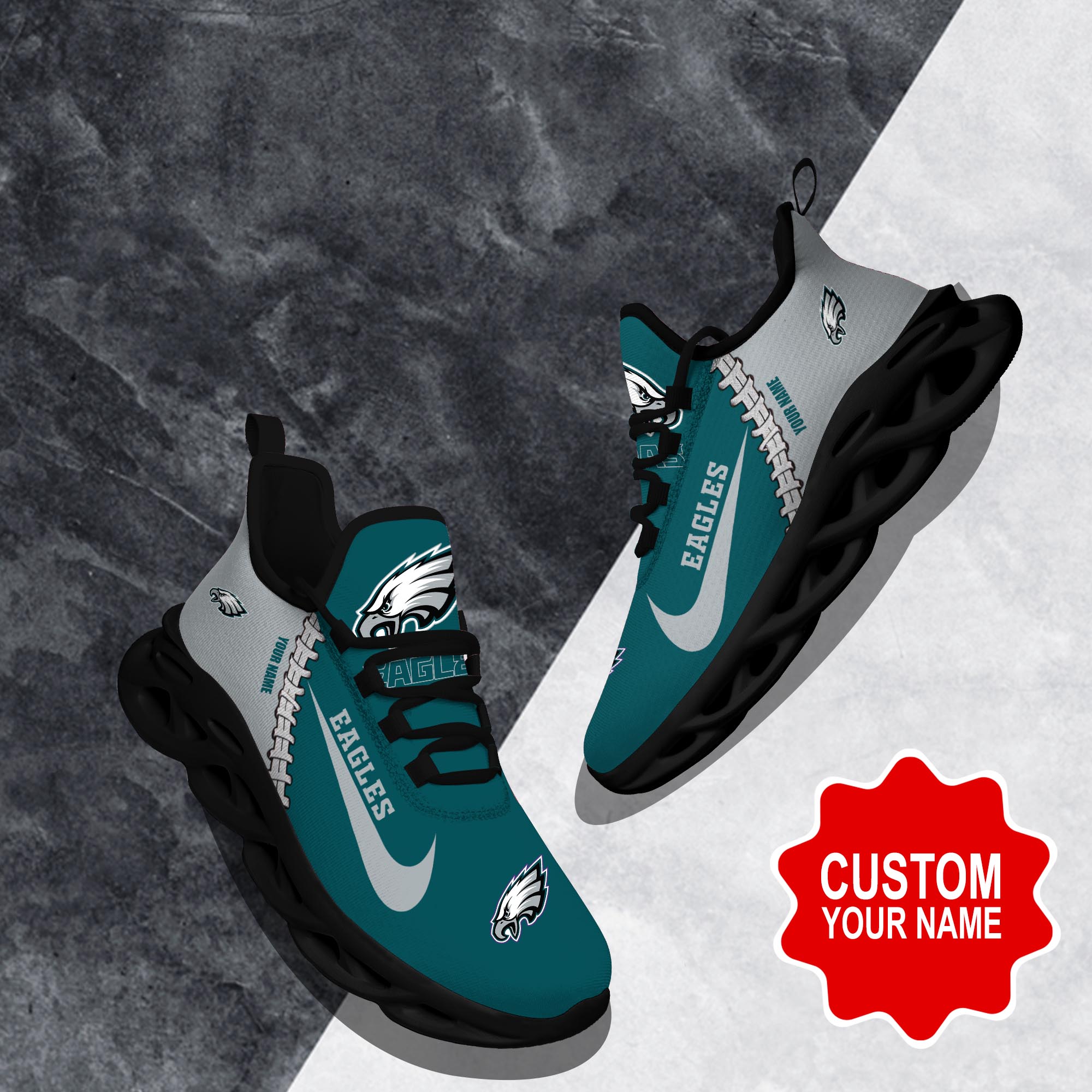 JWFancy Philadelphia Eagles Max Soul Shoes Sneakers For Men And Women
