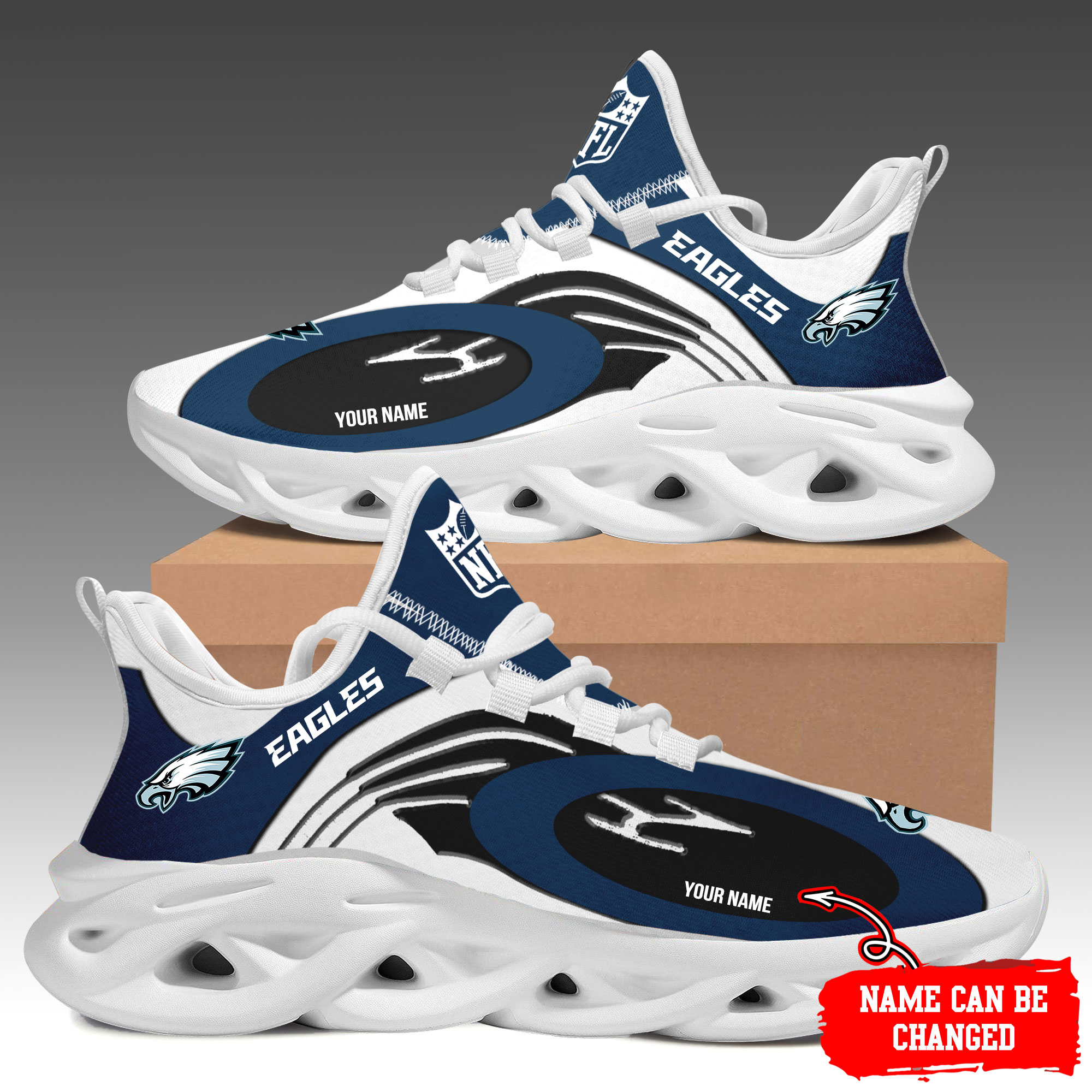 JWFancy Philadelphia Eagles Max Soul Shoes Sneakers For Men And Women