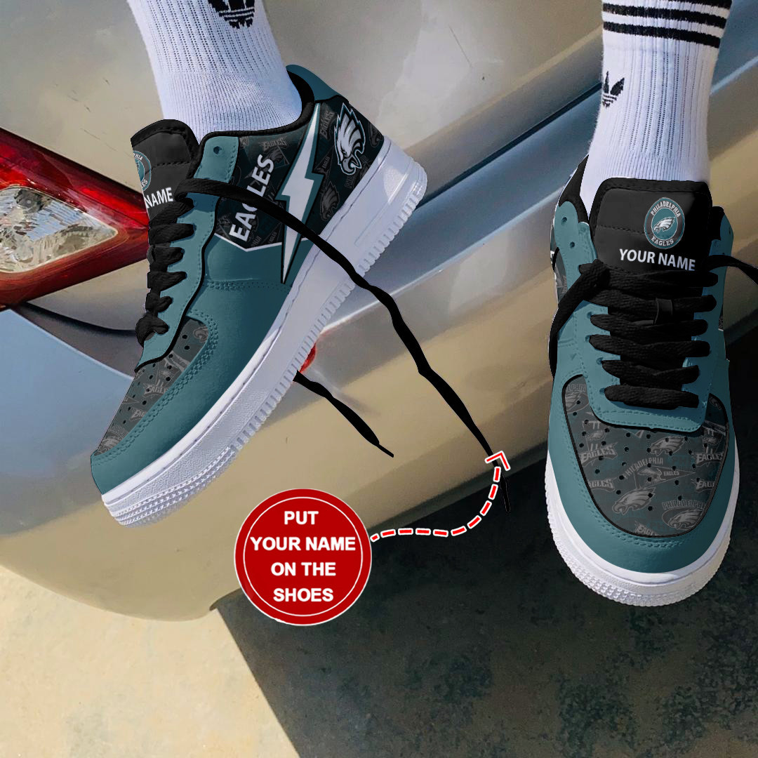 JWFancy Philadelphia Eagles NFL Air Low-Top Sneakers Shoes For Men And Women