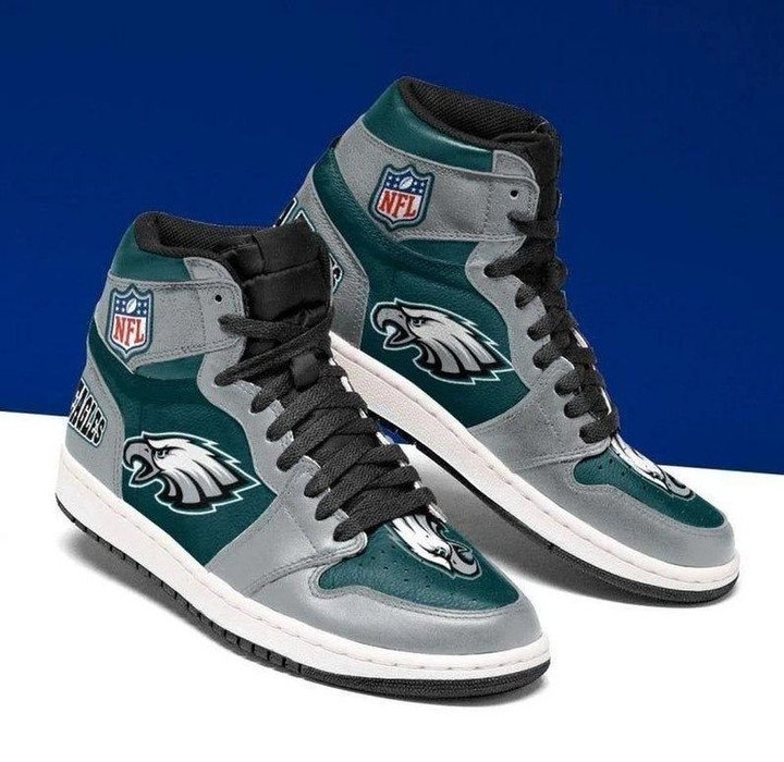 JWFancy Philadelphia Eagles NFL AJ1 High Sneakers Shoes For Men And Women