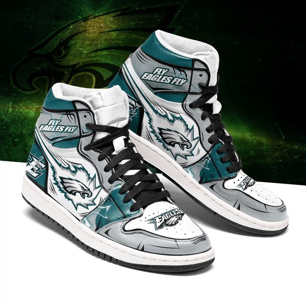 JWFancy Philadelphia Eagles NFL AJ1 High Sneakers Shoes For Men And Women