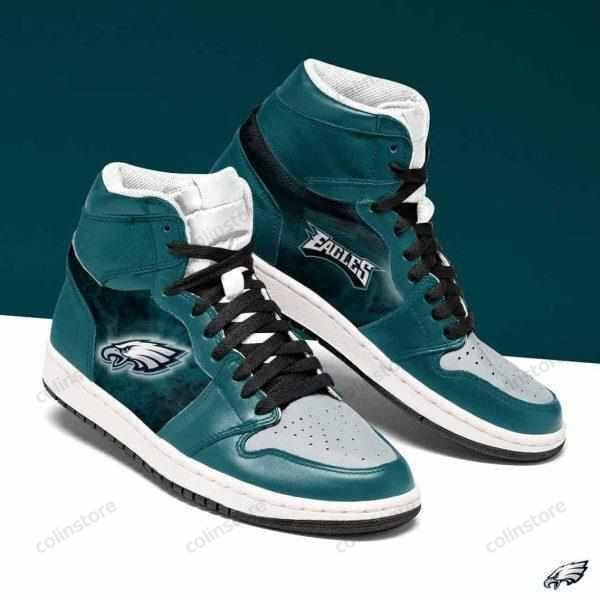 JWFancy Philadelphia Eagles NFL AJ1 High Sneakers Shoes For Men And Women