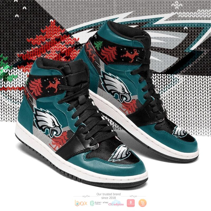 JWFancy Philadelphia Eagles NFL AJ1 High Sneakers Shoes For Men And Women