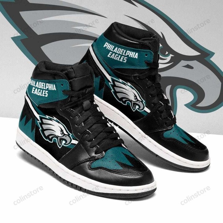 JWFancy Philadelphia Eagles NFL AJ1 High Sneakers Shoes For Men And Women