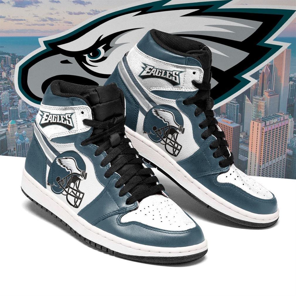 JWFancy Philadelphia Eagles NFL AJ1 High Sneakers Shoes For Men And Women
