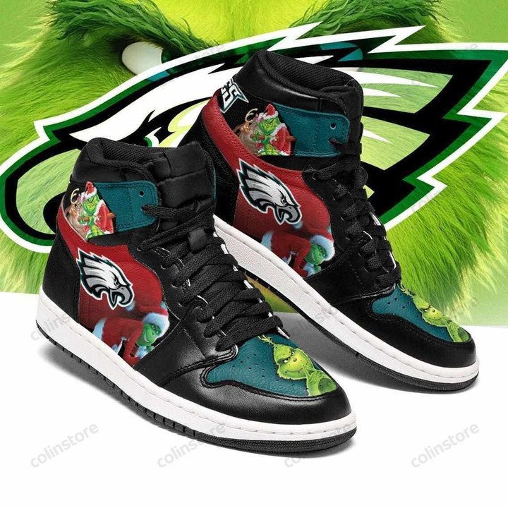 JWFancy Philadelphia Eagles NFL AJ1 High Sneakers Shoes For Men And Women