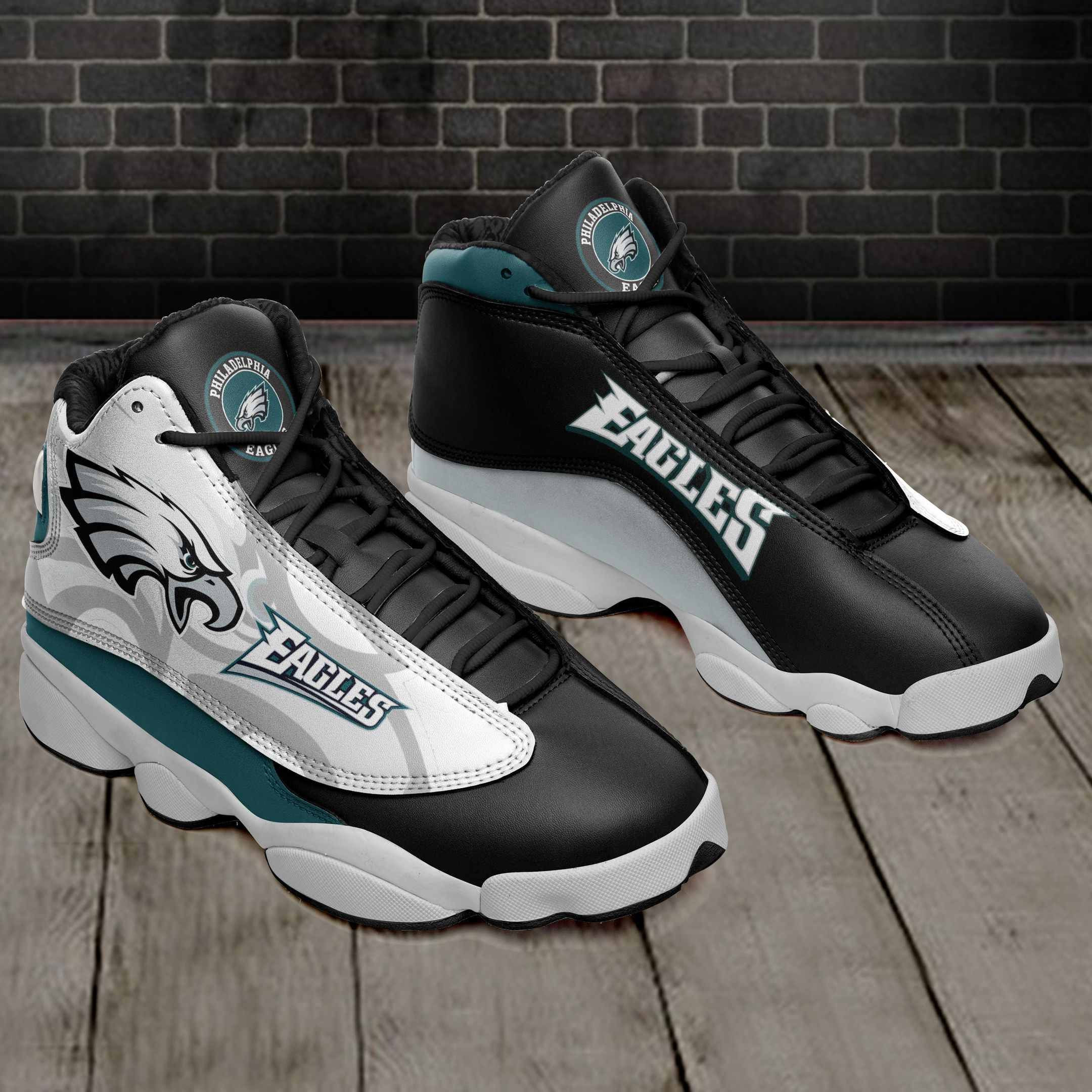 JWFancy Philadelphia Eagles NFL AJ13 Sneakers Shoes For Men And Women