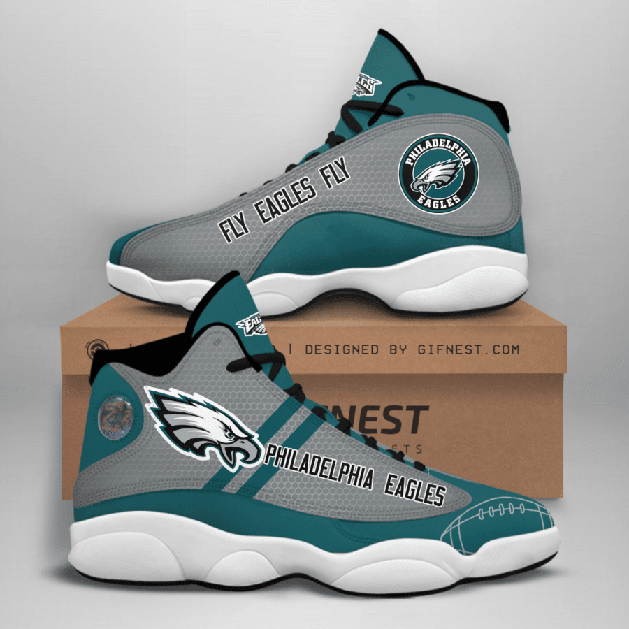 JWFancy Philadelphia Eagles NFL AJ13 Sneakers Shoes For Men And Women