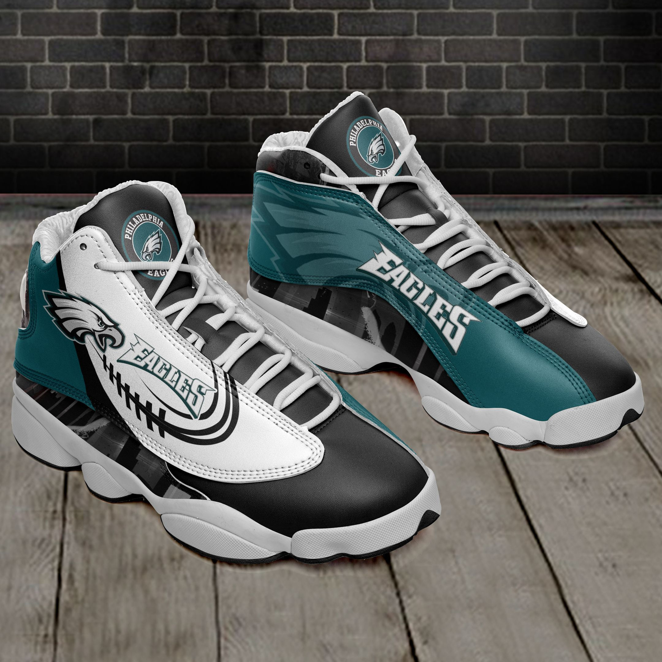 JWFancy Philadelphia Eagles NFL AJ13 Sneakers Shoes For Men And Women