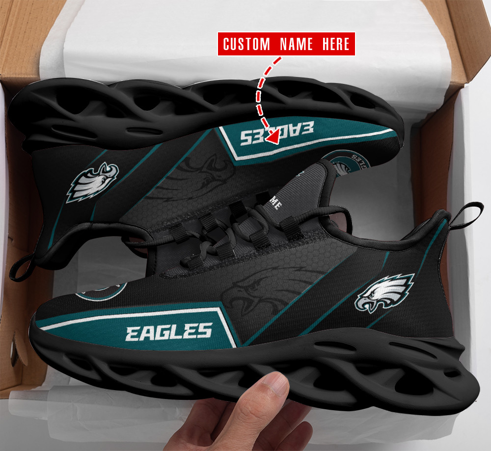JWFancy Philadelphia Eagles NFL Max Soul Shoes Sneakers For Men And Women