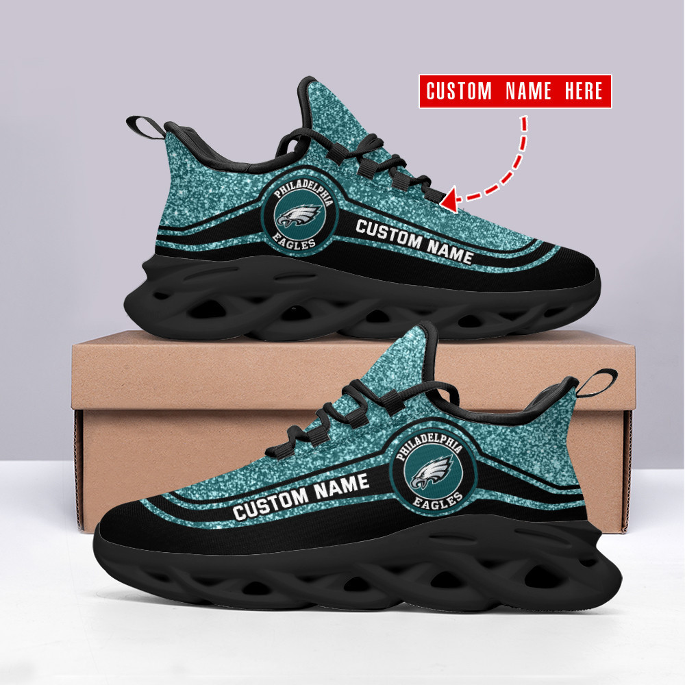 JWFancy Philadelphia Eagles NFL Max Soul Shoes Sneakers For Men And Women