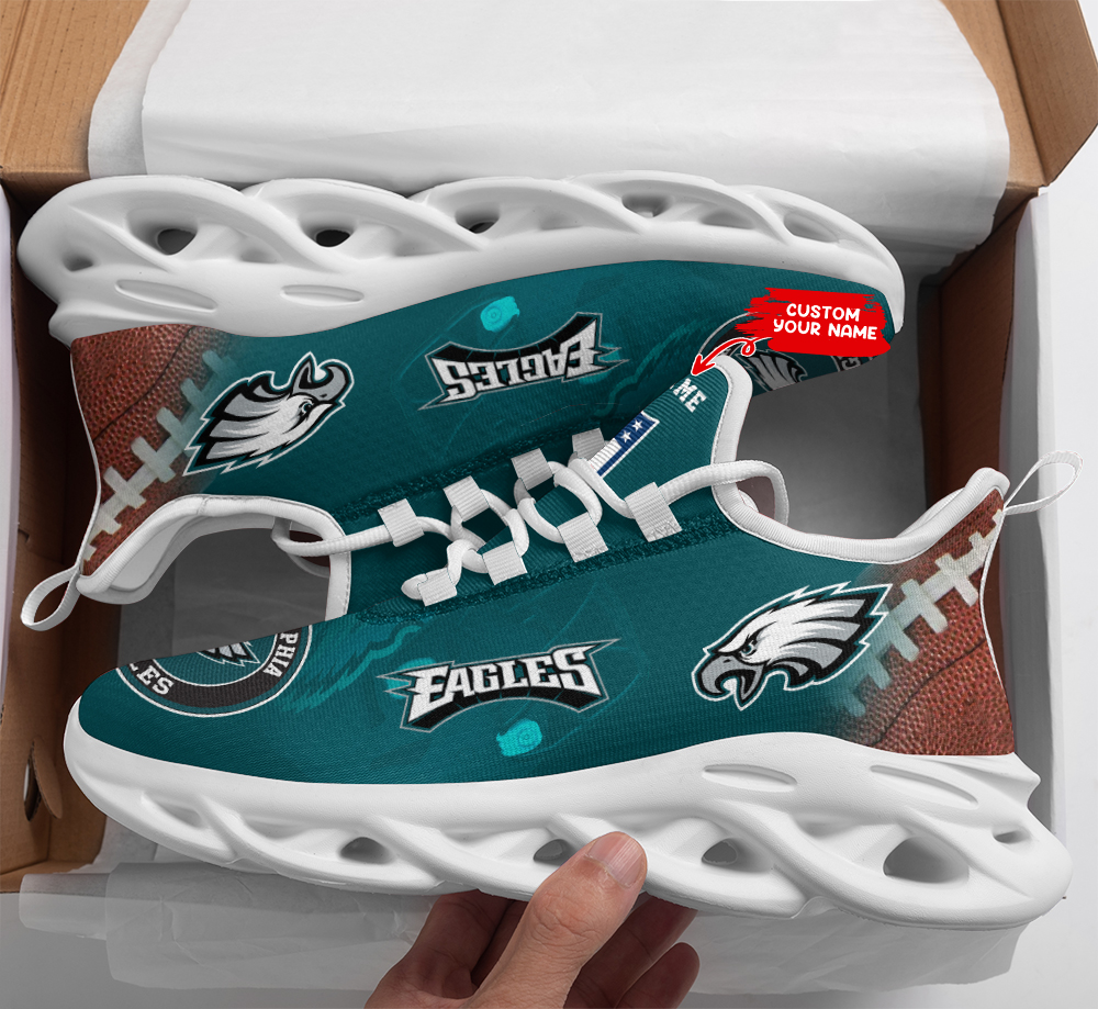 JWFancy Philadelphia Eagles NFL Max Soul Shoes Sneakers For Men And Women