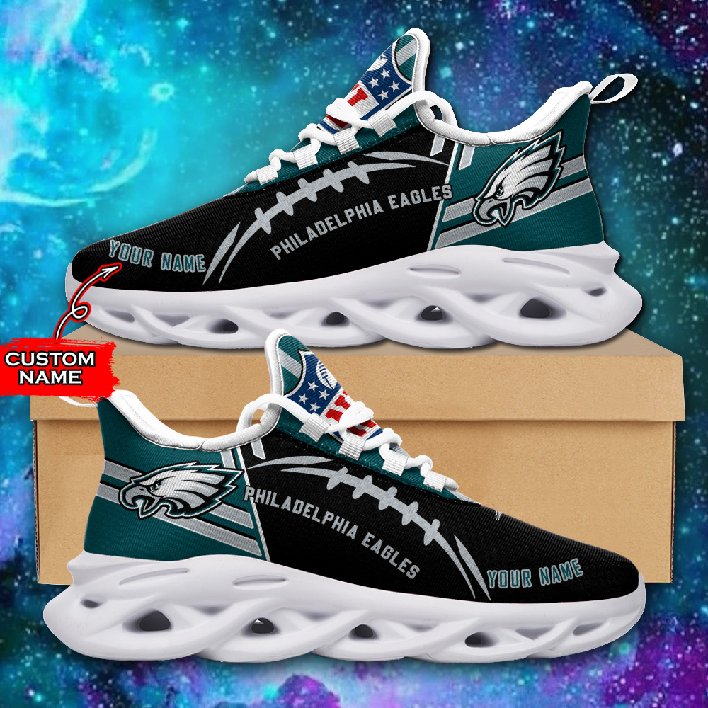 JWFancy Philadelphia Eagles NFL Max Soul Shoes Sneakers For Men And Women