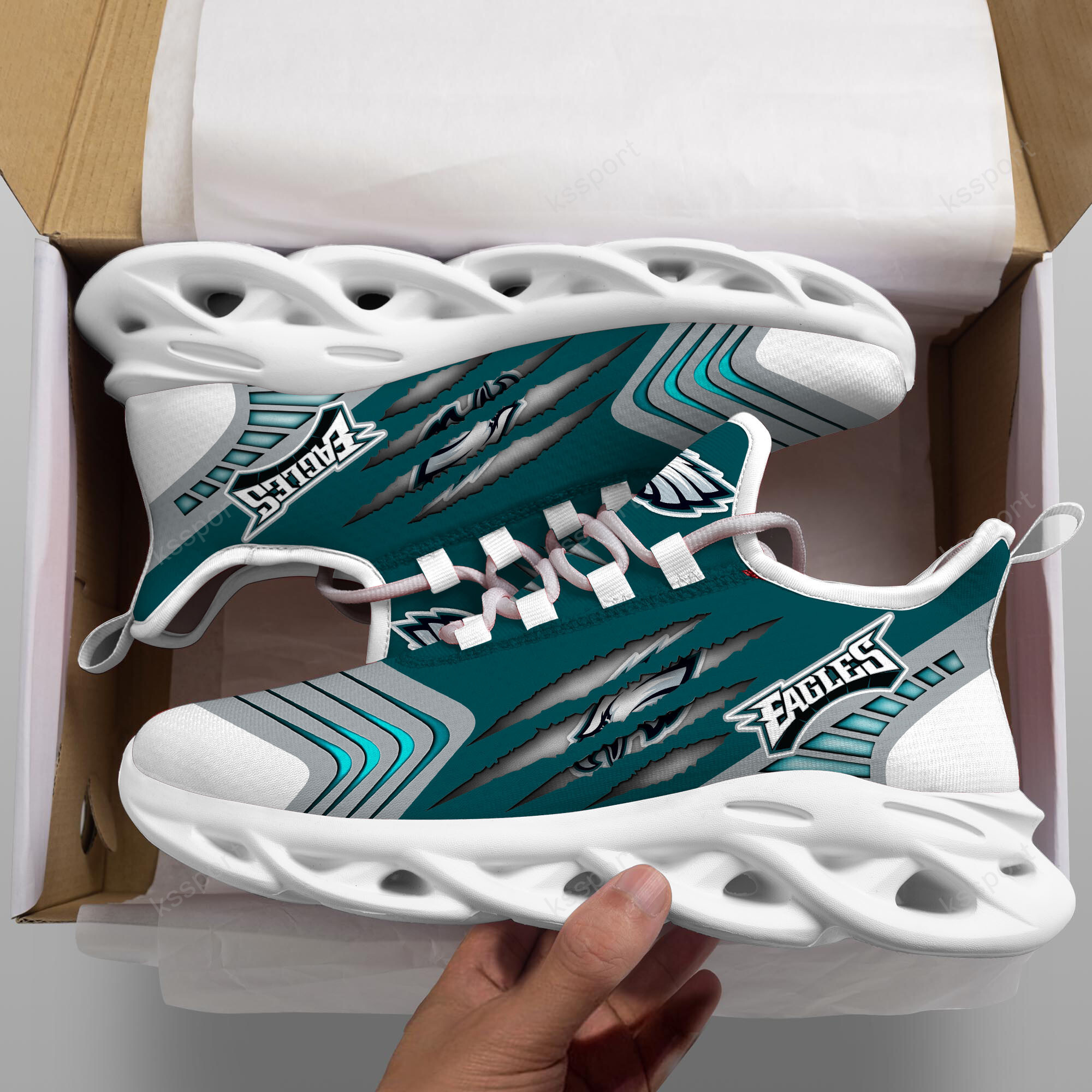 JWFancy Philadelphia Eagles NFL Max Soul Shoes Sneakers For Men And Women