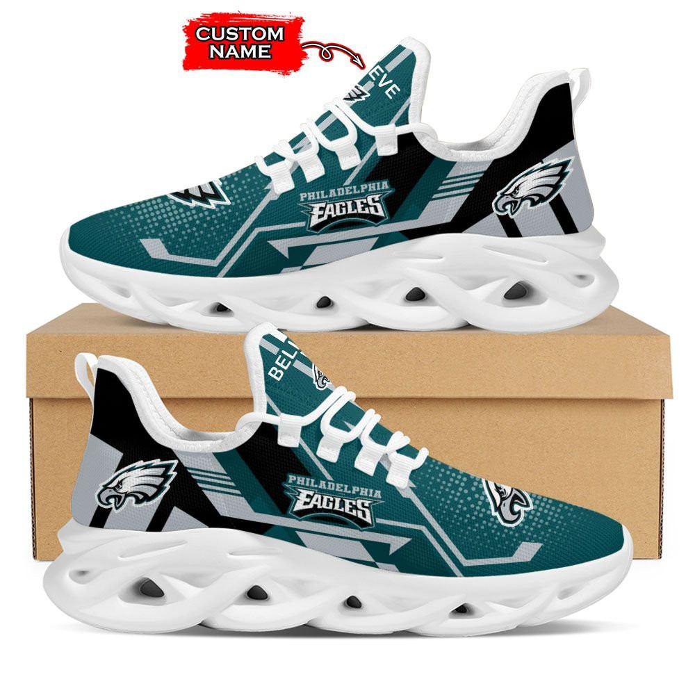 JWFancy Philadelphia Eagles NFL Max Soul Shoes Sneakers For Men And Women