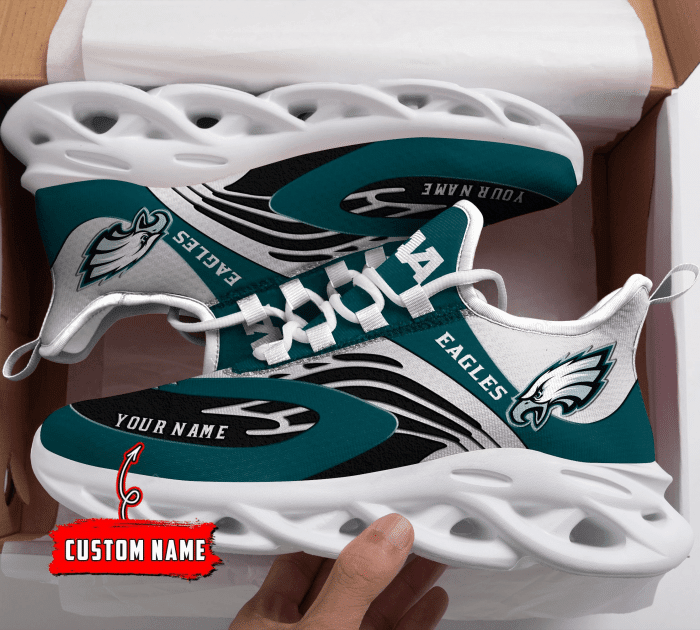 JWFancy Philadelphia Eagles NFL Max Soul Shoes Sneakers For Men And Women