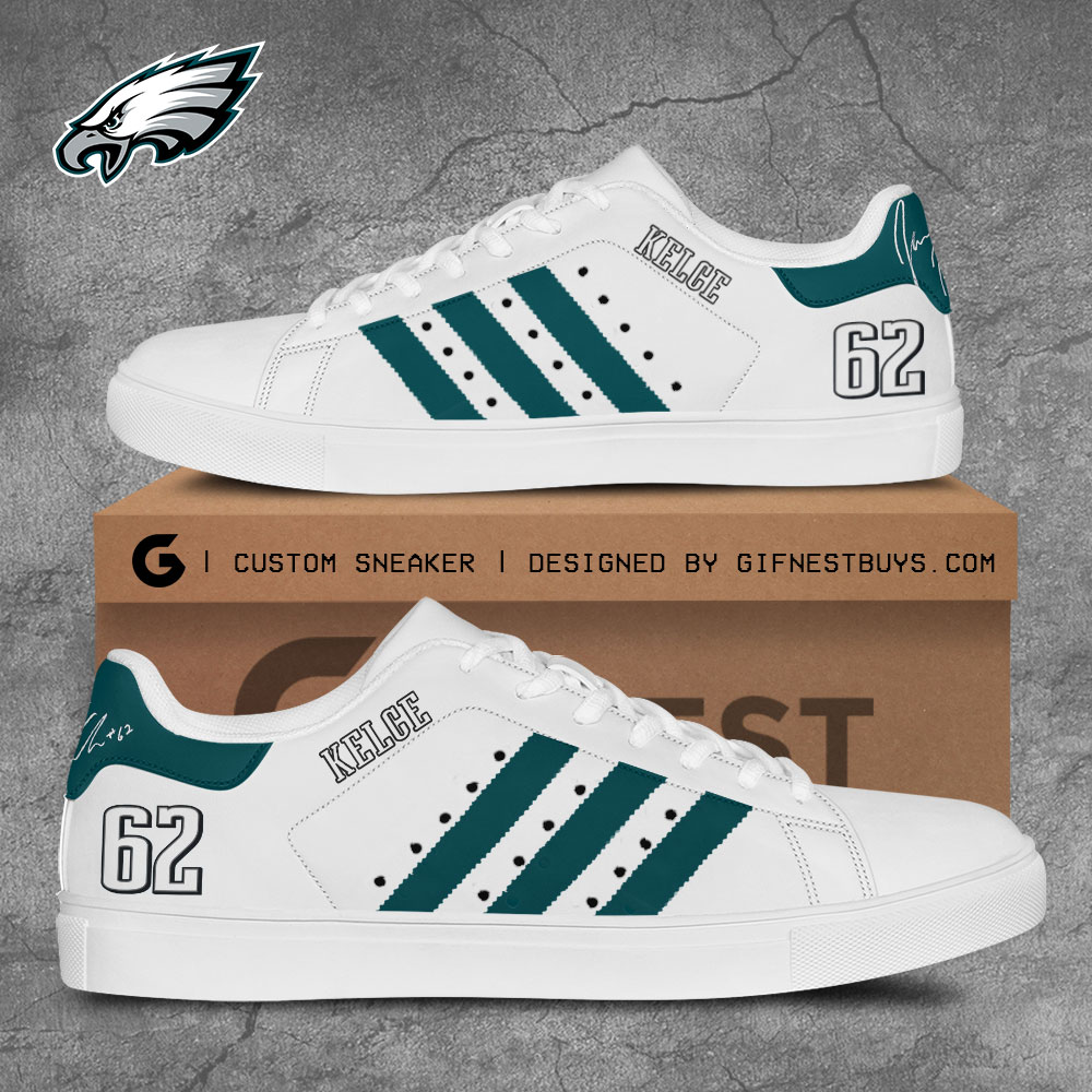 JWFancy Philadelphia Eagles Skate Stan Shoes Sneakes For Men And Women