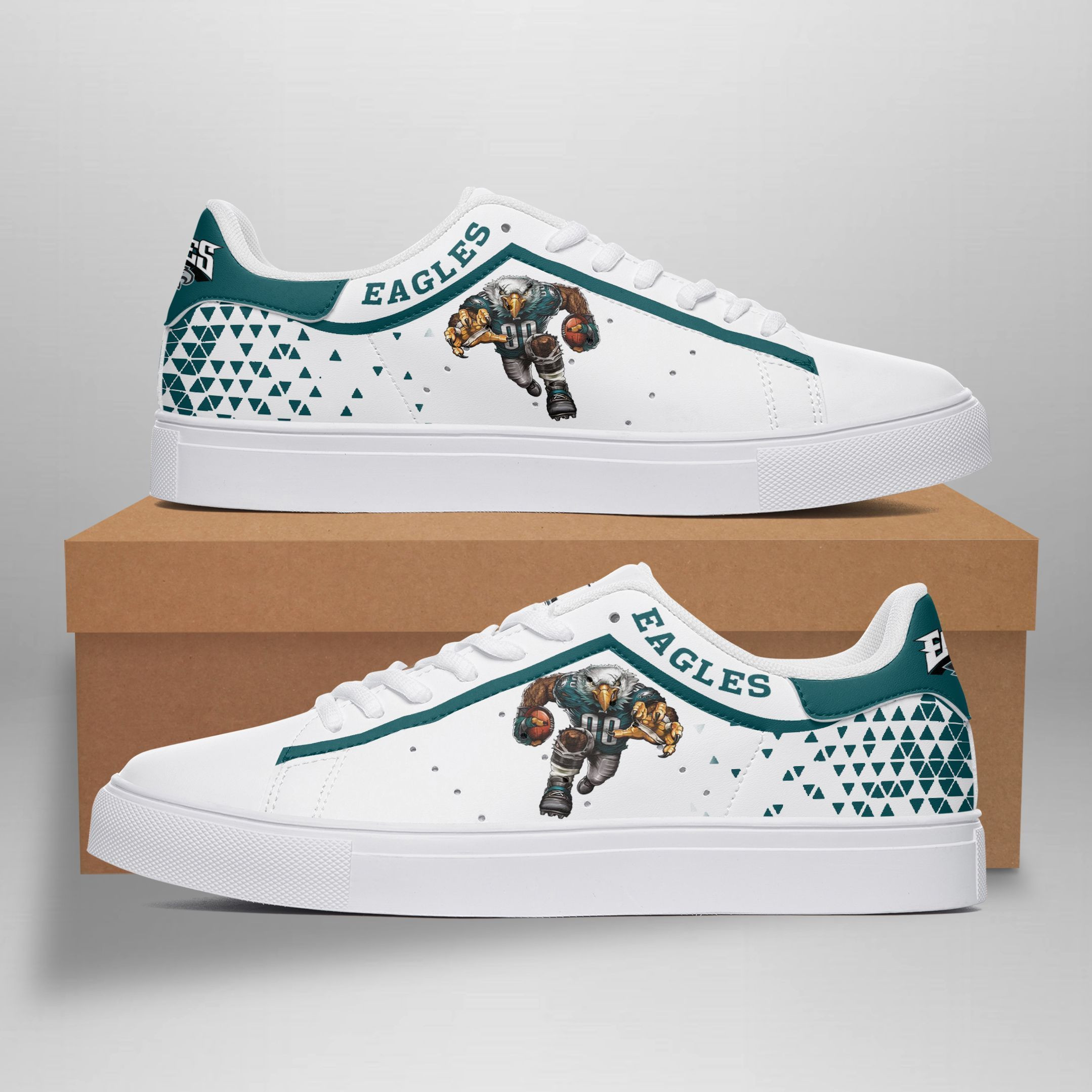 JWFancy Philadelphia Eagles Skate Stan Shoes Sneakes For Men And Women