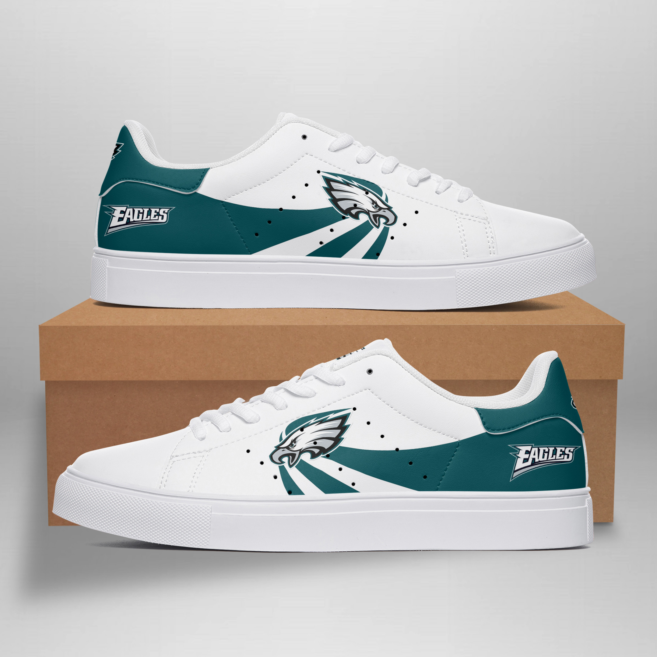 JWFancy Philadelphia Eagles Skate Stan Shoes Sneakes For Men And Women