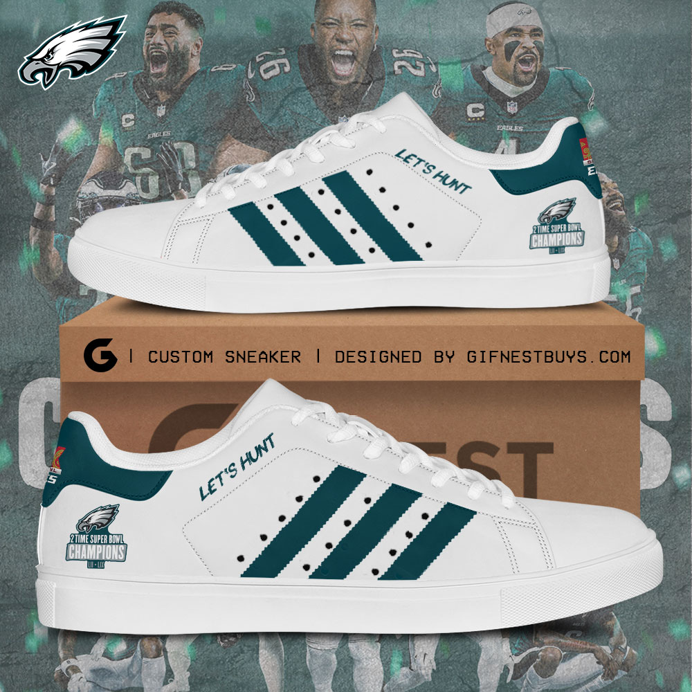 JWFancy Philadelphia Eagles Skate Stan Shoes Sneakes For Men And Women
