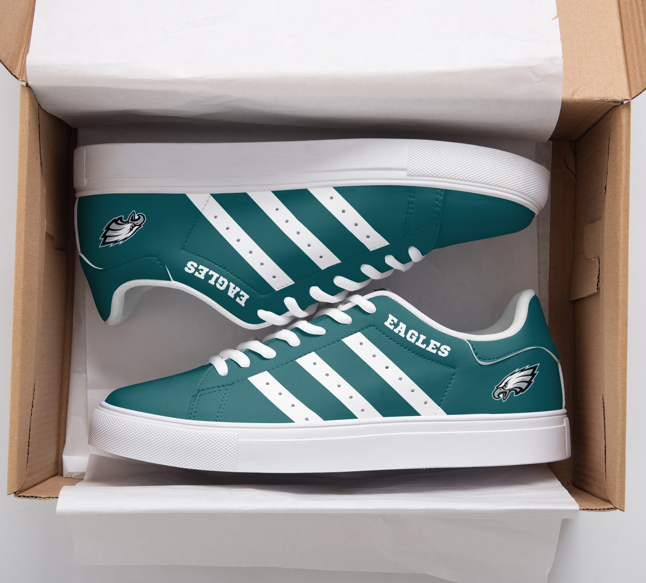JWFancy Philadelphia Eagles Skate Stan Shoes Sneakes For Men And Women