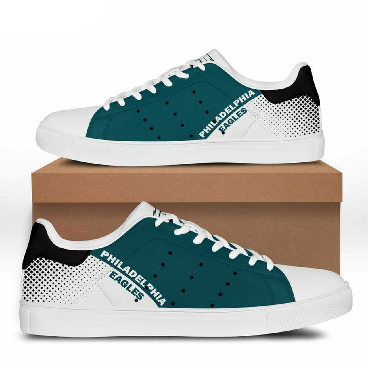 JWFancy Philadelphia Eagles Skate Stan Shoes Sneakes For Men And Women