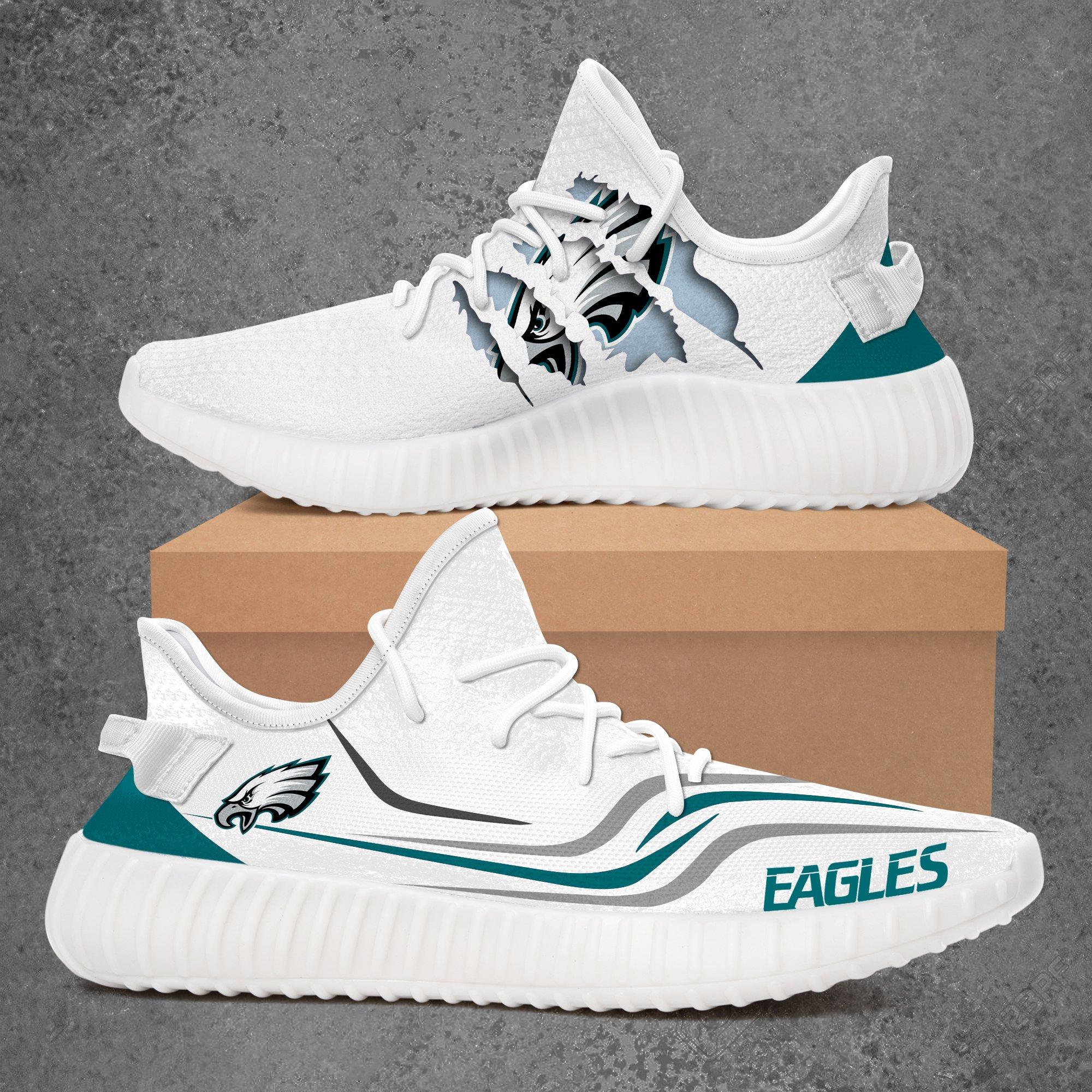 JWFancy Philadelphia Eagles Yeezy Boost Shoes For Men And Women