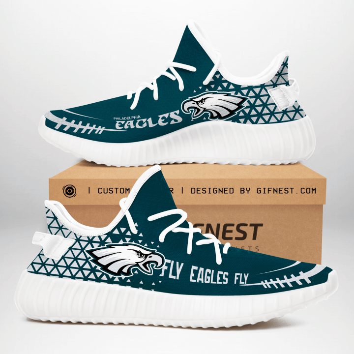 JWFancy Philadelphia Eagles Yeezy Boost Shoes For Men And Women