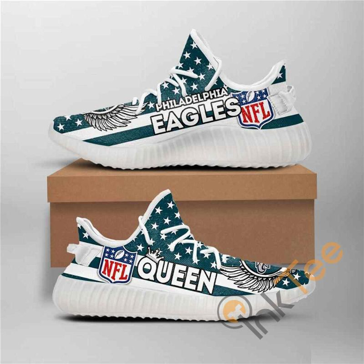 JWFancy Philadelphia Eagles Yeezy Boost Shoes For Men And Women