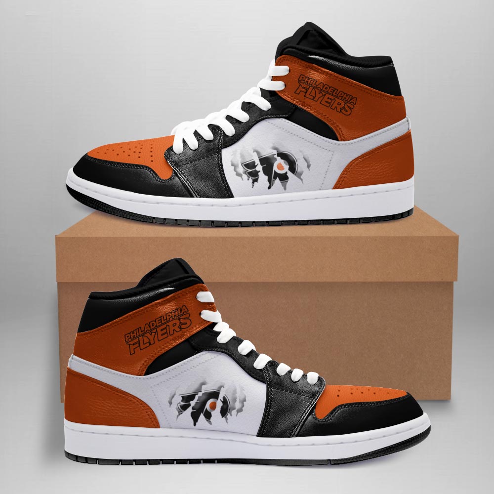 JWFancy Philadelphia Flyers AJ1 High Sneakers Shoes For Men And Women
