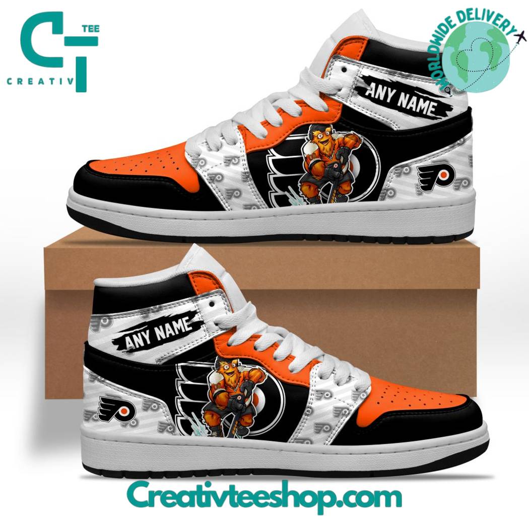 JWFancy Philadelphia Flyers AJ1 High Sneakers Shoes For Men And Women