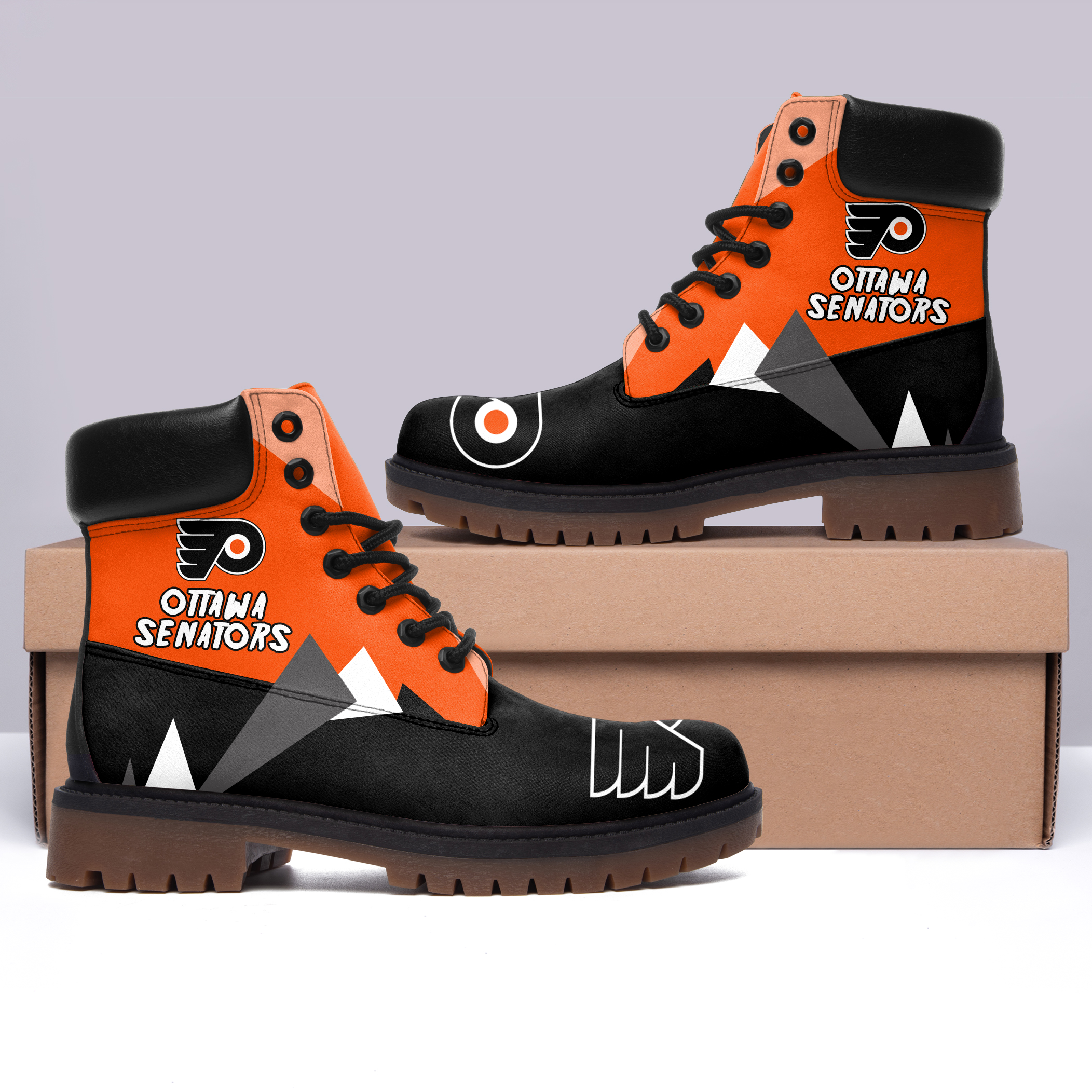 JWFancy Philadelphia Flyers Boots Shoes For Men And Women